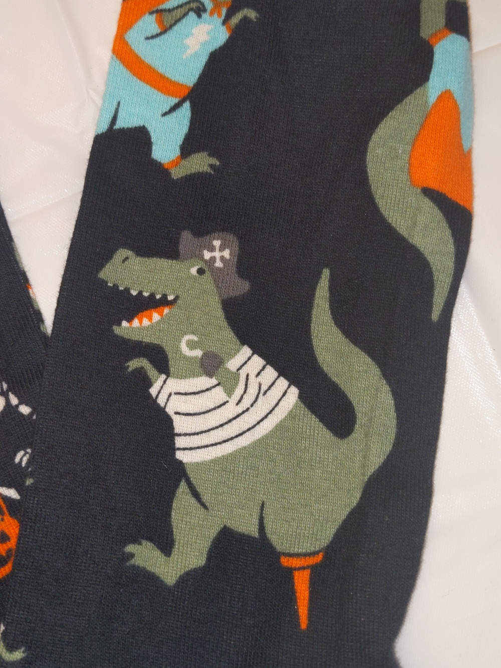 Carter's Dinosaur T-Rex Striped Halloween Pajama Pants Set of 2 Boys 4T New - Picture 6 of 7